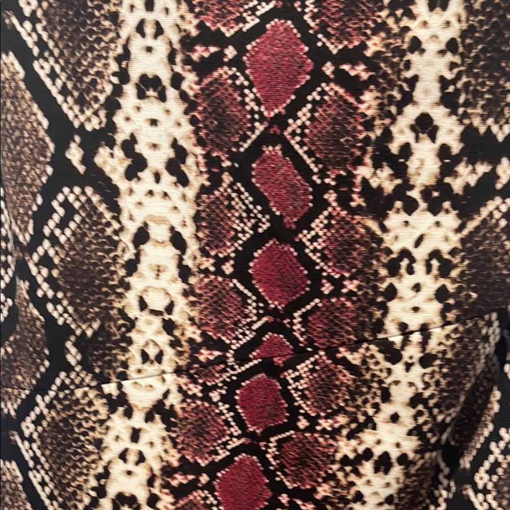 Calvin Klein Mini Snake Print Sleeveless Dress. Size 16 - Picture 5 of 7